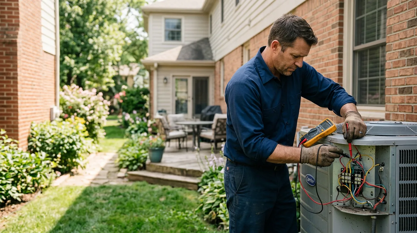 HVAC technician working near Witts Springs, AR